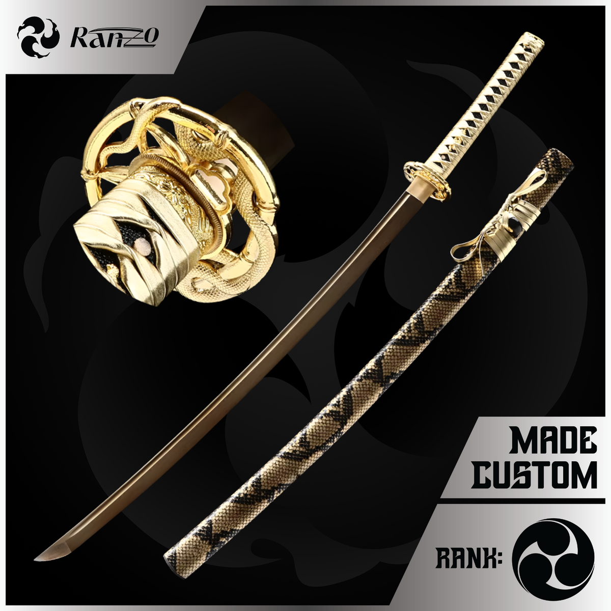 Premium RAN-ZO: Kogane no Hebi no Ha, a replica sword held in Dubai by RAN-ZO