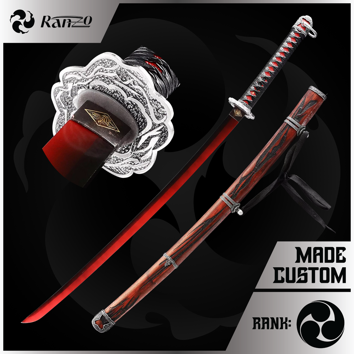Premium Sekiro: Crimson Mortal Blade V1, a replica sword held in Dubai by RAN-ZO