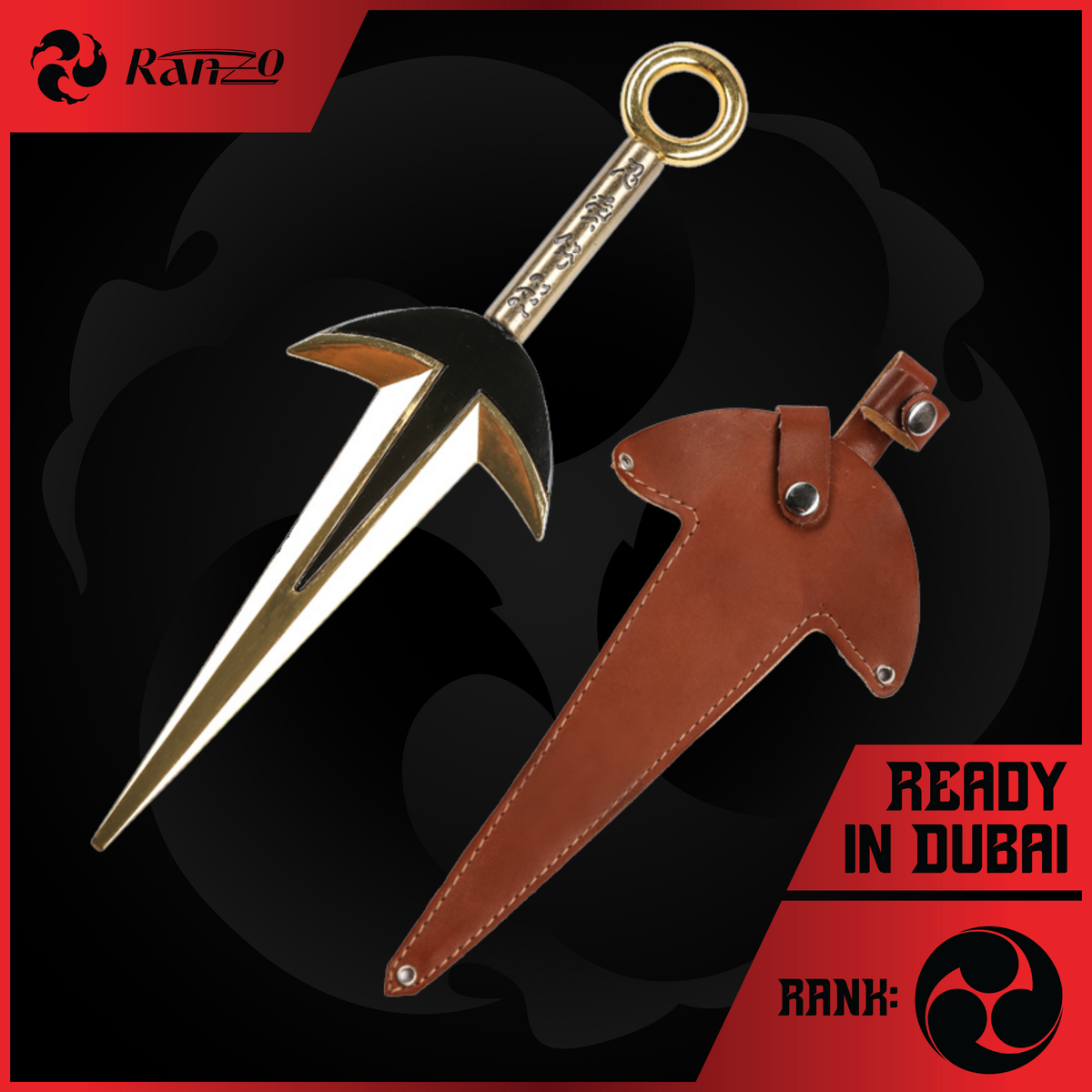 Minato Namikaze: Hiraishin Kunai V2, a replica sword held in Dubai by RAN-ZO