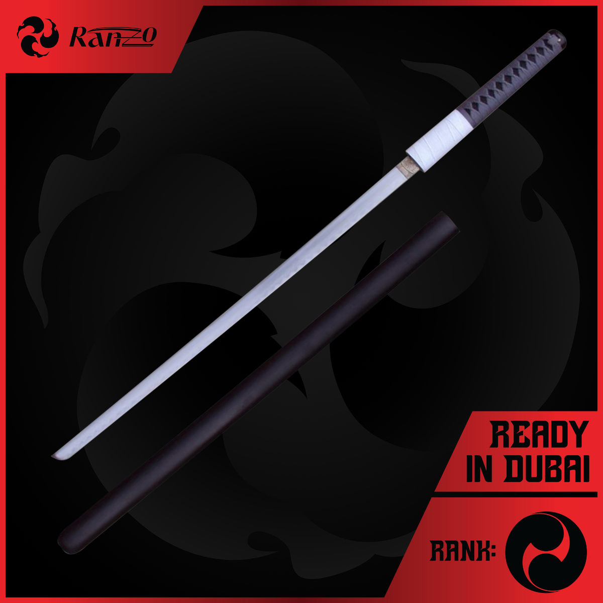 Itachi Uchiha: Anbu Blade, a replica sword held in Dubai by RAN-ZO