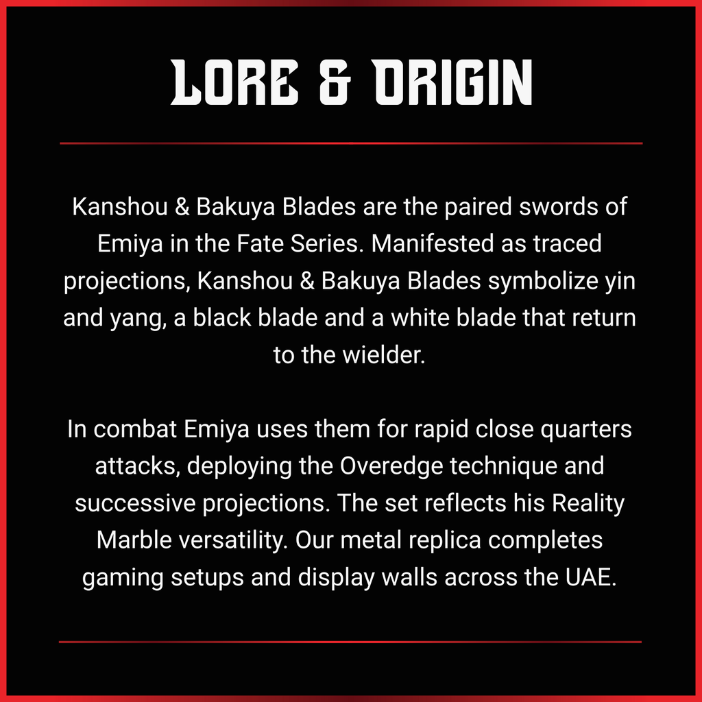 Emiya Shirou: Kanshou & Bakuya