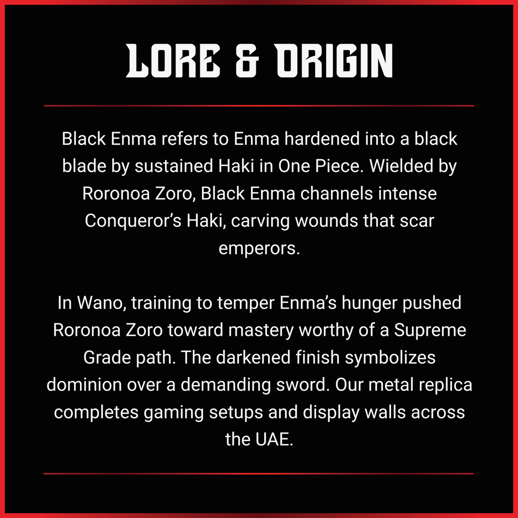 Roronoa Zoro: Black Enma