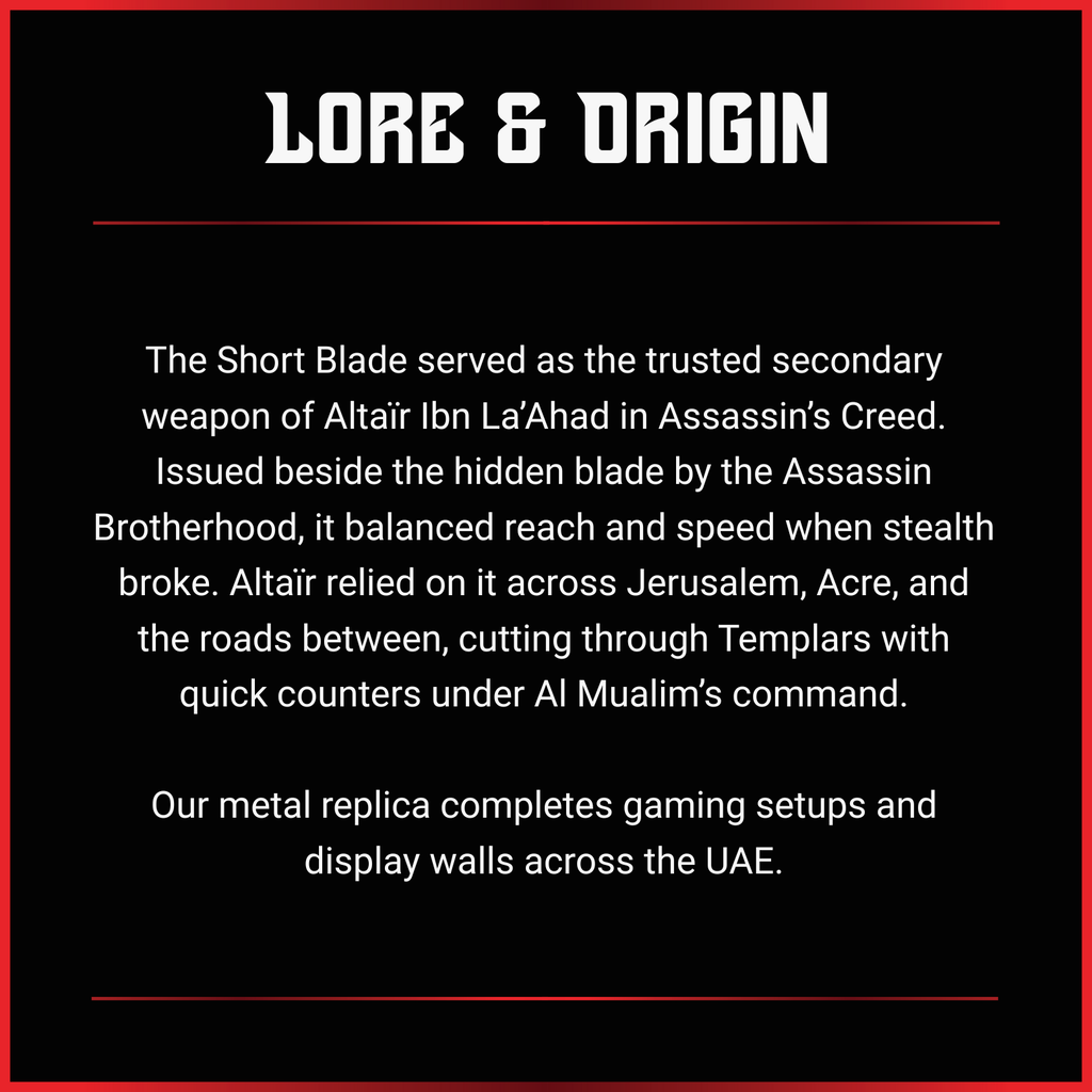 Altaïr Ibn LaʼAhad: Short Blade