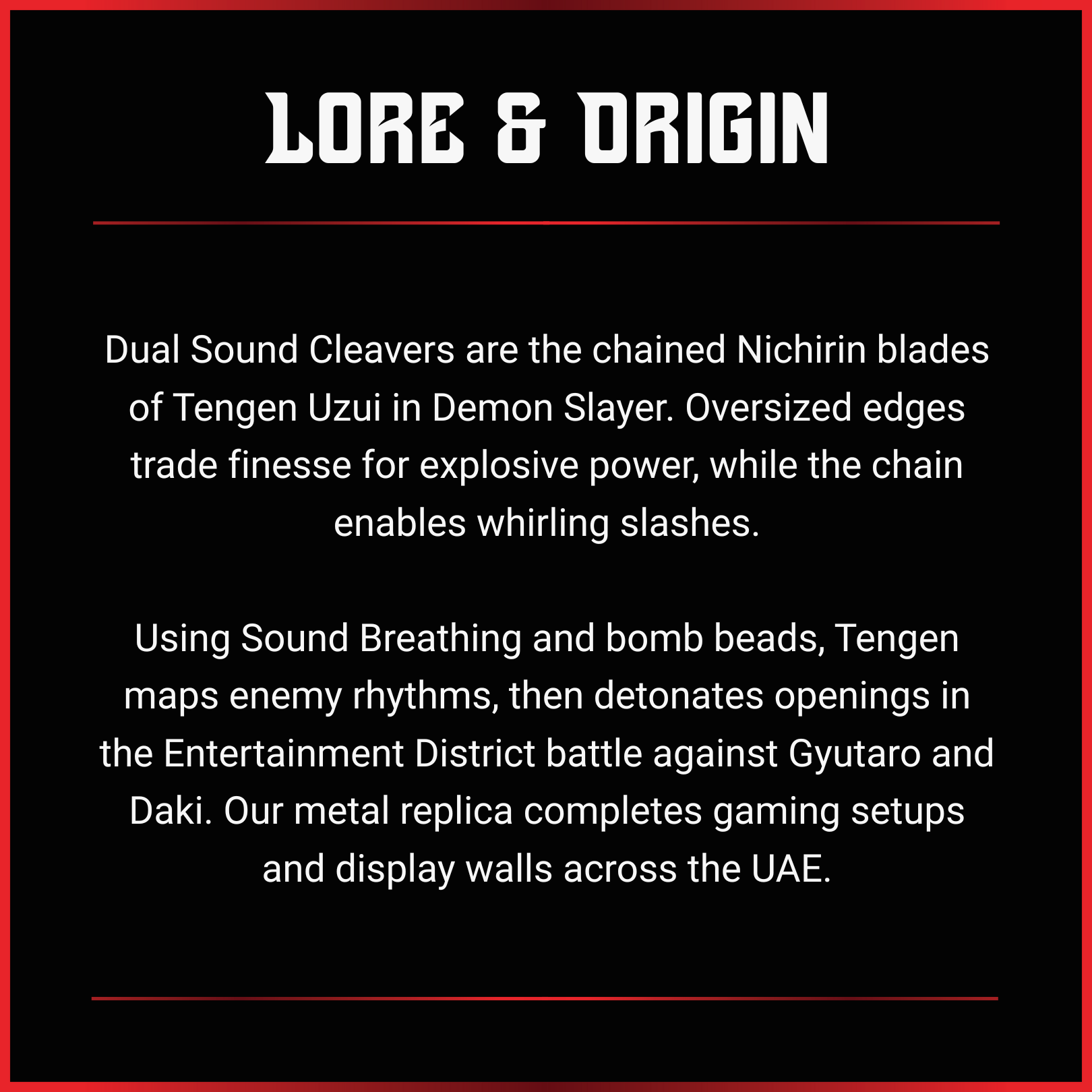 Tengen Uzui: Dual Sound Cleavers