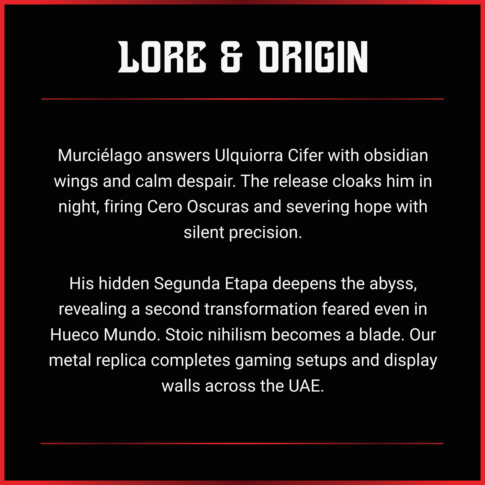 Ulquiorra Cifer: Murciélago