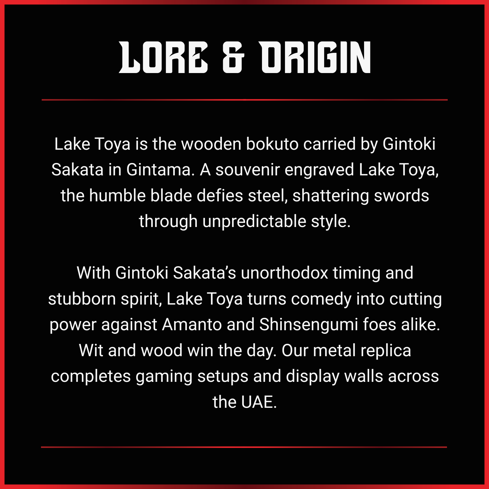 Gintoki Sakata: Lake Toya