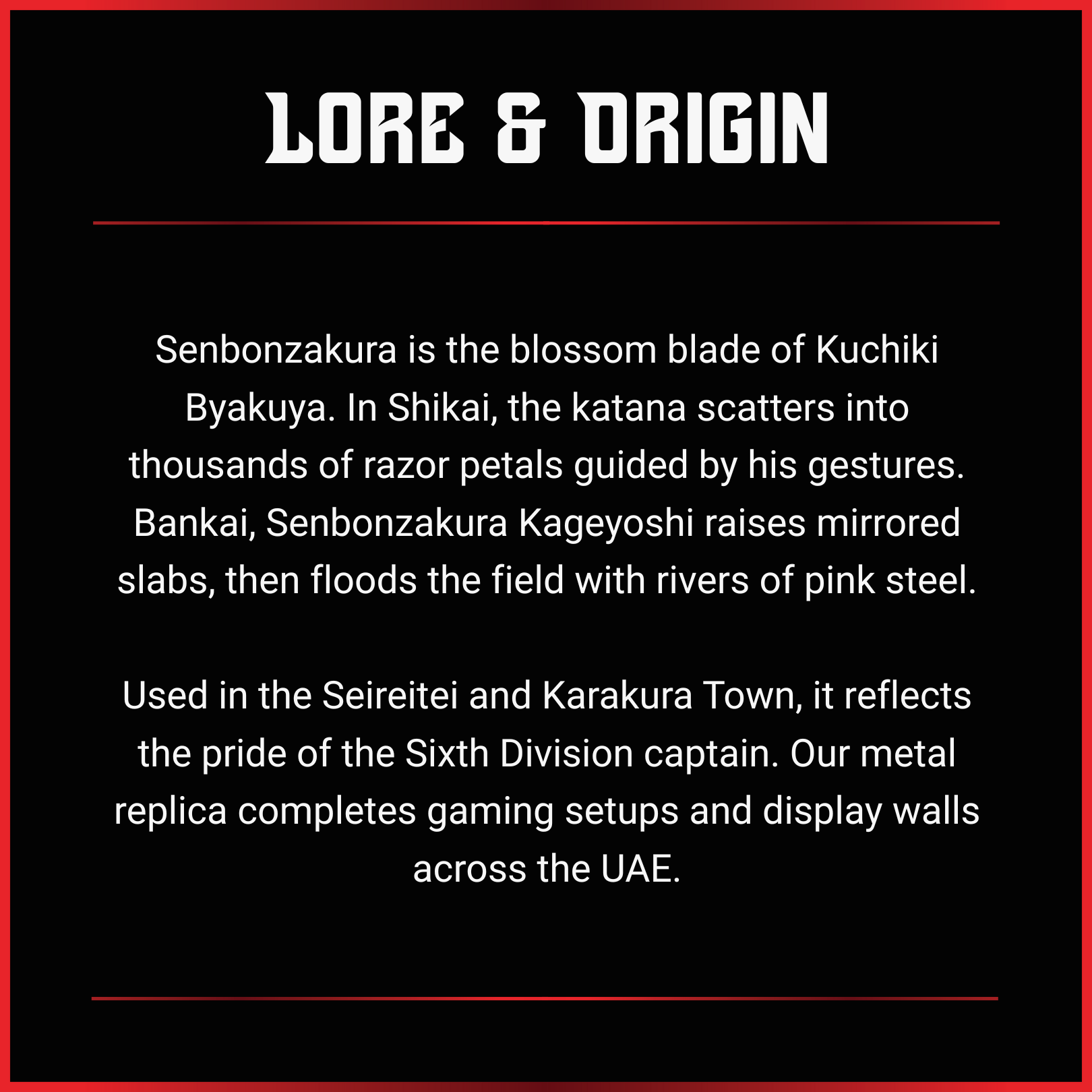 Byakuya Kuchiki: Senbonzakura