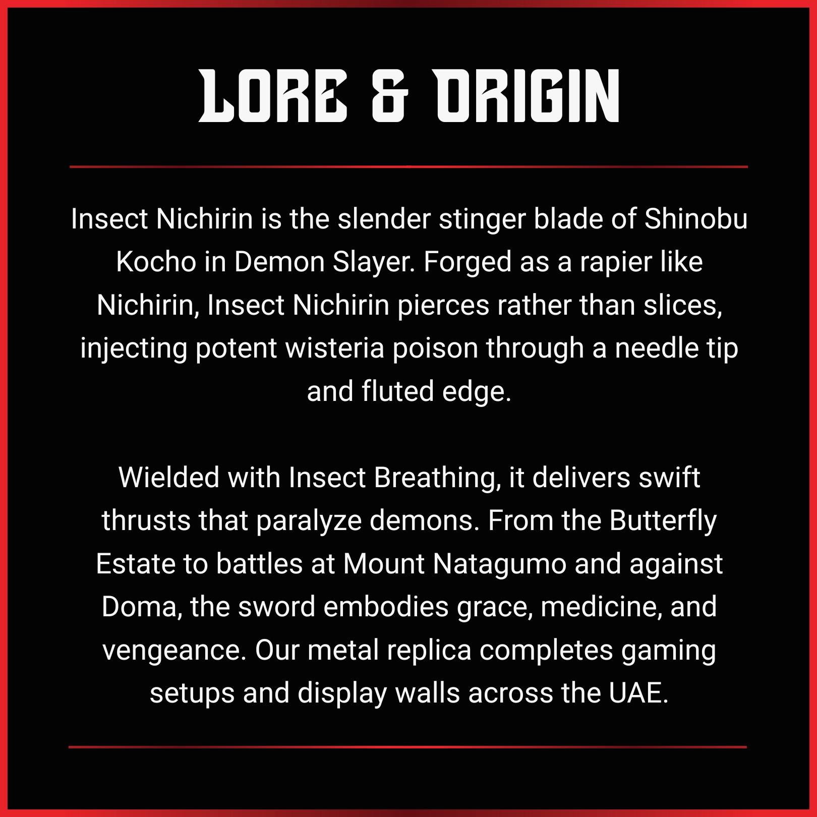 Shinobu Kocho: Insect Nichirin