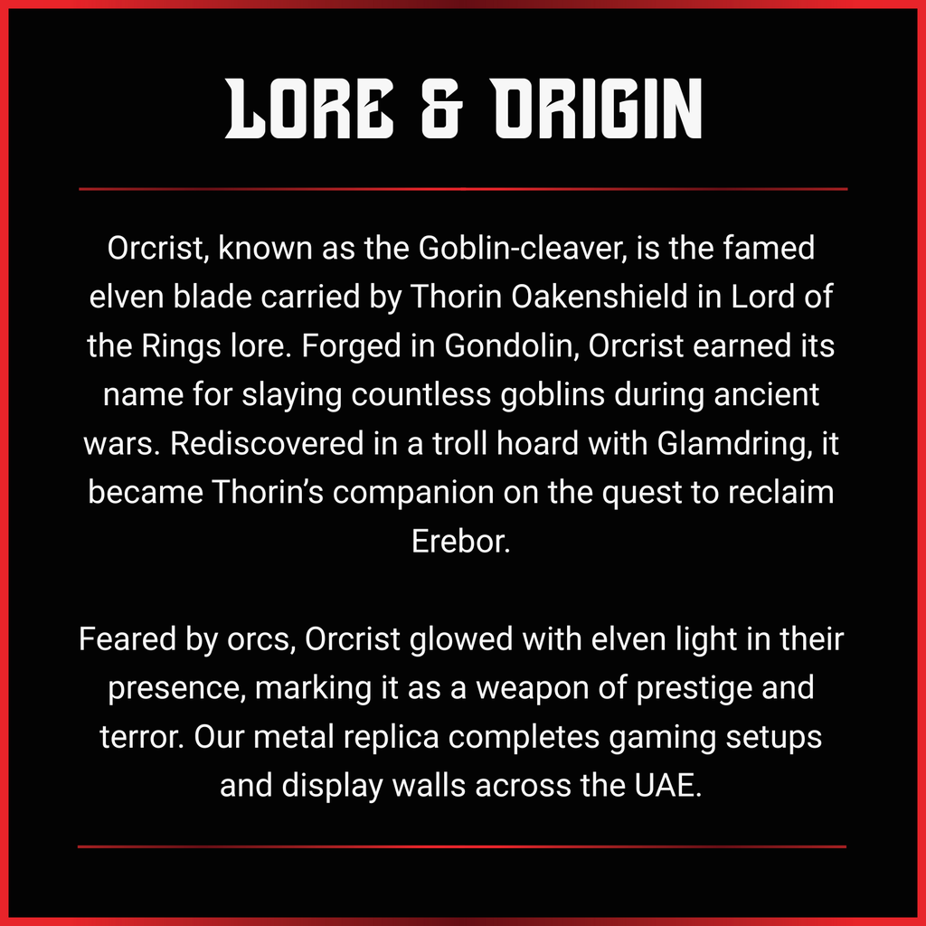 Thorin Oakenshield: Orcrist V1