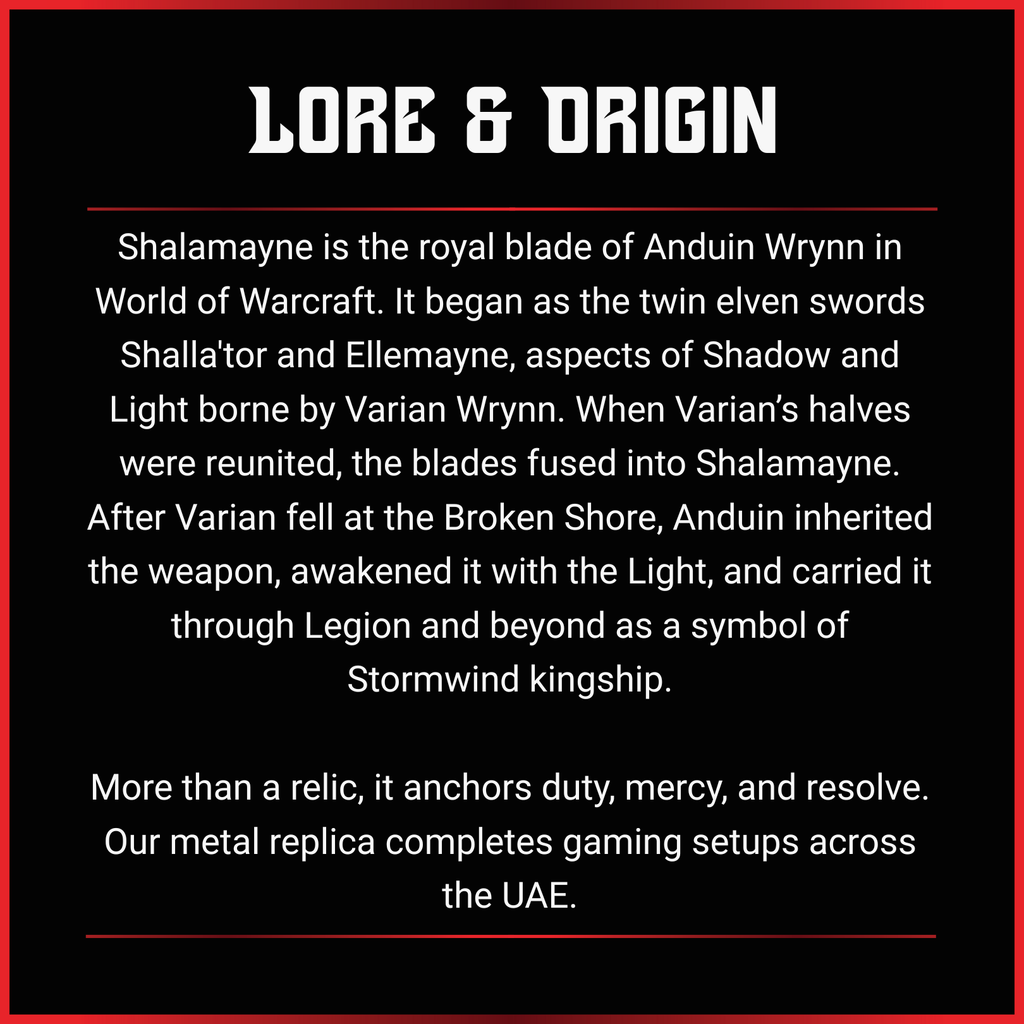 Anduin Wrynn: Shalamayne