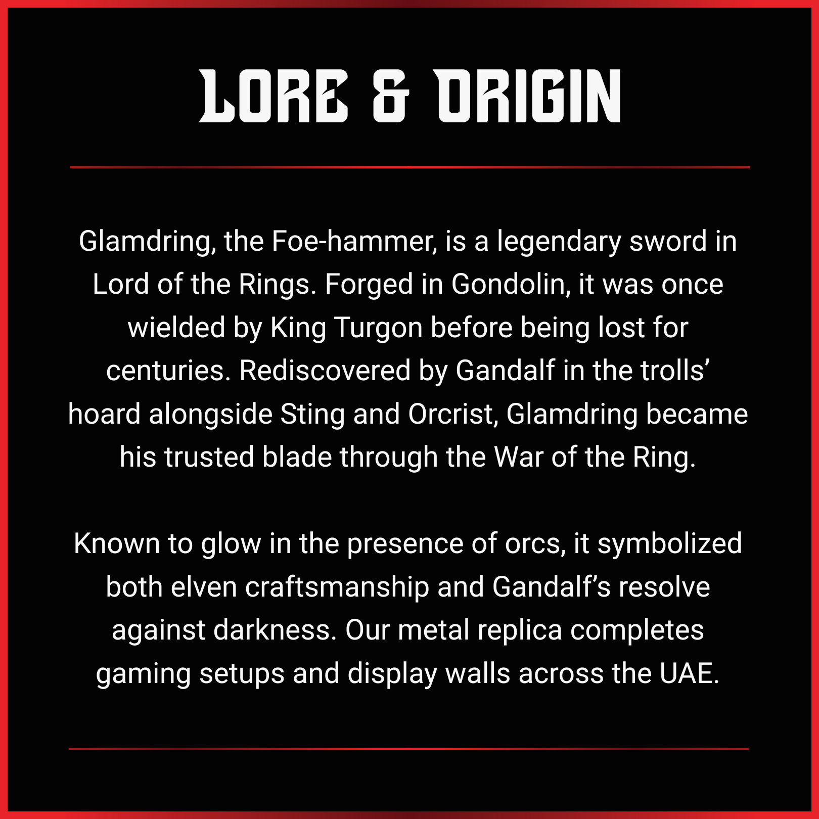 Gandalf: Glamdring V1