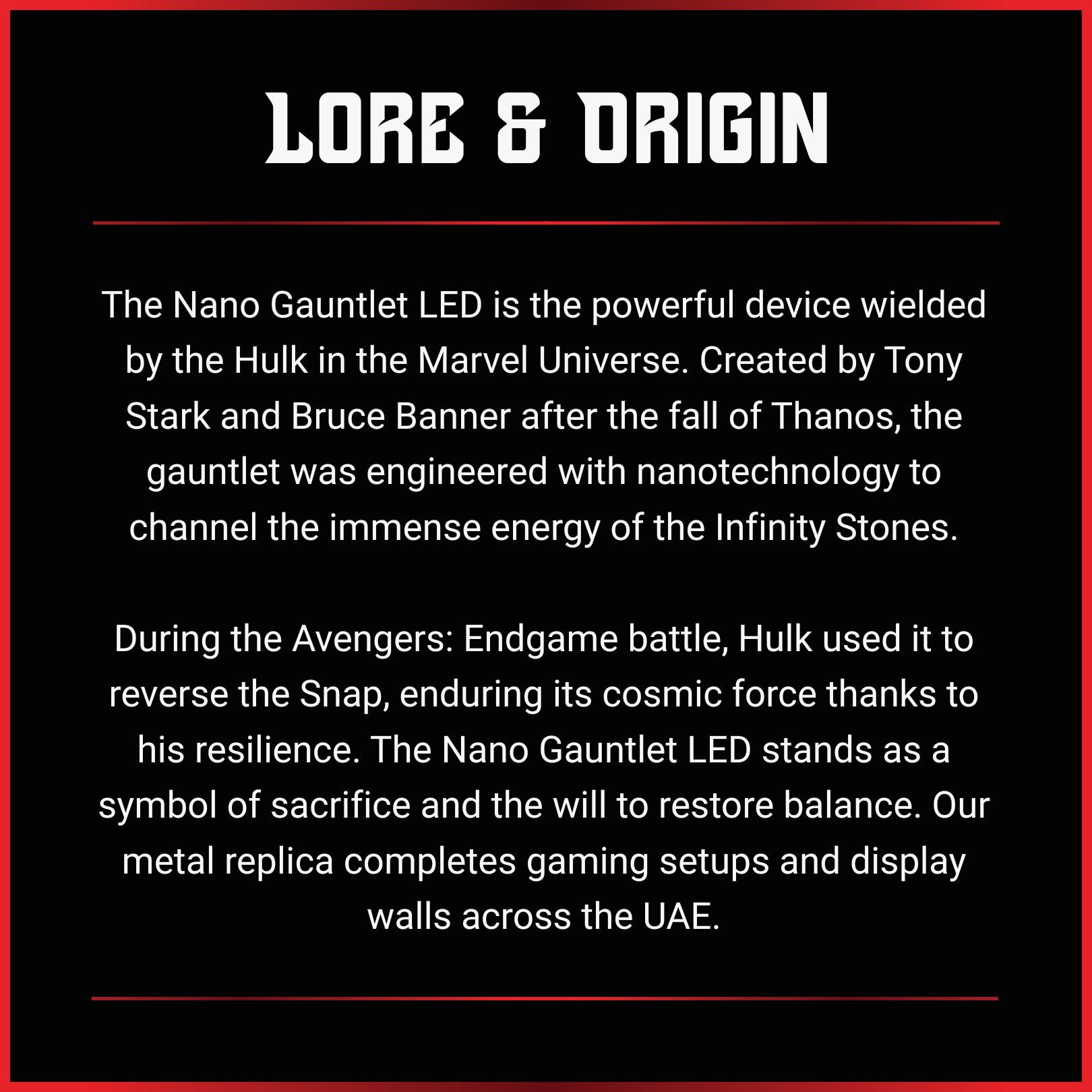 Hulk: Nano Gauntlet LED